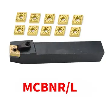 MCBNR1616H12 MCBNR2020K12 MCBNR2525M12 MCBNR3232P12 Külső esztergaszerszám-tartó CNMG keményfém lapka MCBNR/L esztergaforgácsoló szerszámok