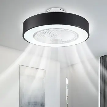 Mennyezeti ventilátor világítással távirányító LED tömítő ventilátor Csillár Silent Dimmable Home Decor Fandelier beltéri nappalihoz