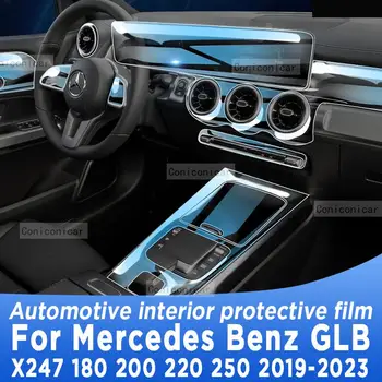 Mercedes Benz GLB X247 220 250 2019-2023 sebességváltó panel navigációhoz Autóipari belső képernyő védőfólia TPUAnti-Scratch