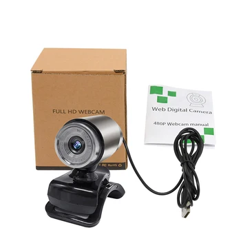 Mikrofon kamera Plug-and-play illesztőprogram nélküli számítógép Webkamera USB 300k webkamera Kamera Webkamera Webkamera beépített hangelnyeléssel
