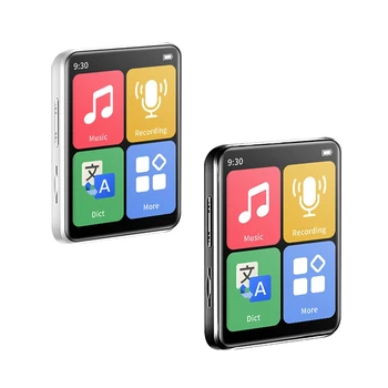 Mini hordozható MP3 lejátszó Bluetooth kis zenelejátszó érintőképernyő Walkman sport zenelejátszó Beépített 32G kártya Egyszerű telepítés