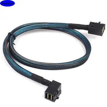 MINI SAS HD SFF-8643 - 90 fok MINI SAS SFF-8643 szerver kapcsolat Kábel