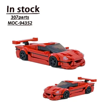 MOC-94352 Piros Új F50 GT Autószerelő Építőelem Modell MOC Kreatív Egyéni Születésnapi építőelemek Játék ajándék