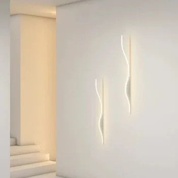 Modern kreatív LED fali lámpa hálószoba éjjeli étkezéshez Nappali lámpa háttér Fali lépcsőház folyosó fali világítás