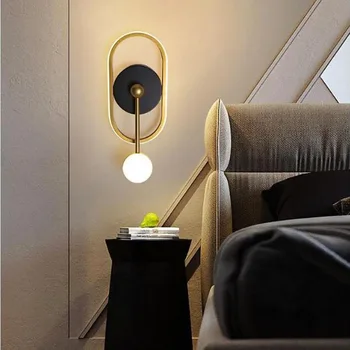 Modern éjjeli hálószoba fali lámpa fény luxus kreatív design fali lámpa minimalista erkély nappali TV háttérfali lámpa