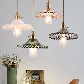 Modern üveg minimalista Edison lámpabúra függőlámpa Északi függőlámpa Réz függőlámpa Sárgaréz kreatív éttermi