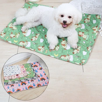 Mosható kisállat pisilő párna kisállat pelenka szőnyeg újrafelhasználható szőnyegek kutyáknak Kutyaágy vizelet Mosható kutyakiképző pad Four Seasons kisállat szőnyeg vizelet