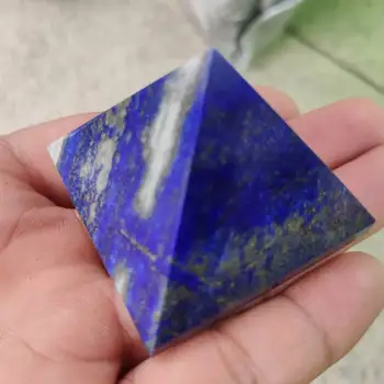 Nagy Lapis Lazuli csakra spirituális gyógyító kristály drágakő piramis