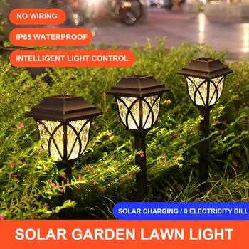  napelemes LED kerti gyepfény kültéri IP65 vízálló éjszakai fény otthoni udvari kerti ösvény dekorációs lámpához