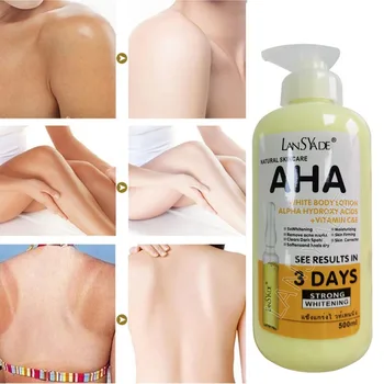 Natural Skincare AHA C-vitamin testápoló testápoló hidratáló fehérítő krém mélytápláló testápoló tej minden bőrtípusra