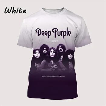 New Deep Purple Band Hard Rock Heavy Metal Album Music 3D Print póló Divat Casual Cool Personality felsők Uniszex rövid ujjú
