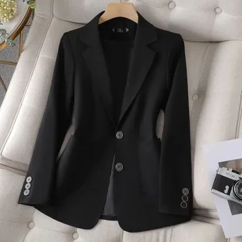 New Fashion Women Formal Blazer Office Ladies női hosszú ujjú egymellű üzleti munkaruha kabát Kiváló minőségű 4XL