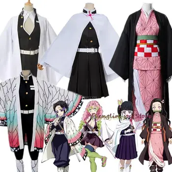 Nezuko Shinobu Cosplay jelmez Kanroji Mitsuri öltöny Tsuyuri Kanawo Halloween ruházat Gyerek cosplay