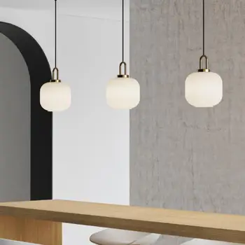 Nordic függőlámpák Töküveg design dekoráció Függő világítótestek Hálószoba Étkezés Konyha Sziget Felfüggesztett lámpa Lámpatest
