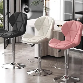 Nordic Luxus Bárszék Modern Kiváló minőségű Gyönyörű nappali Bárszék Állítható magasság Confort Cadeira Otthoni bútorok