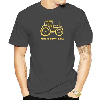 Nyári szórakozás Így gurulok Gazdálkodás Farmer traktor póló Grafikus póló Férfi alkalmi rövid ujjú felsők Pólók nyomtatás EU méret
