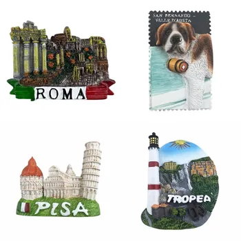 Olaszország Roma utazó ajándéktárgyak Hűtőmágnesek Lakberendezés Születésnapi ajándékok Tropea Valle d'Aosta Hűtőszekrény mágneses matricák