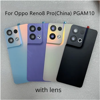 Oppo Reno8 Pro (Kína) 5G PGAM10 hátsó üvegborítás hátsó ajtó kemény elemtartó tok Hátsó ház fedele Reno8 Pro 5G hátlap