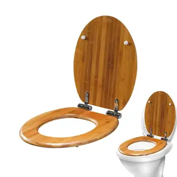 ovális WC-ülőke huzat hosszúkás puha WC-ülőke rozsdamentes acél zsanérokkal Lassú zárás Könnyen tisztítható Csípésgátló Puha zárás