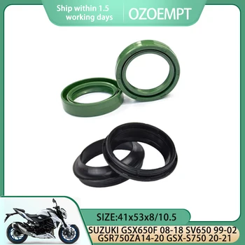 OZOEMPT motorkerékpár Első villa olajtömítés és porvédő készlet Vonatkozik a következőre: SUZUKI GSX650F 08-18 SV650 99-02 GSR750ZA14-20 GSX-S750 20-21