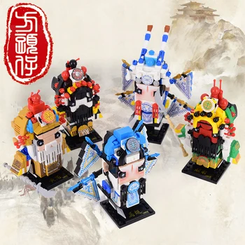 Pekingi Opera Három királyság korszak Kínai klasszikus figurák Brick Headz Utazás nyugatra Majomkirály Építőelemek Játékok gyerekeknek