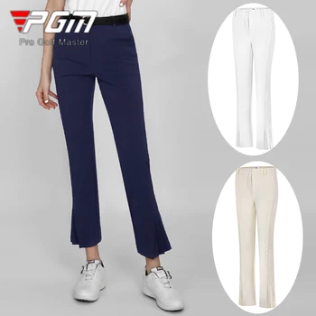 PGM női rugalmas golf kiszélesedő nadrág női gyorsszárú vékony hosszú nadrág női légáteresztő rakott nadrág hasított golf melegítőnadrág