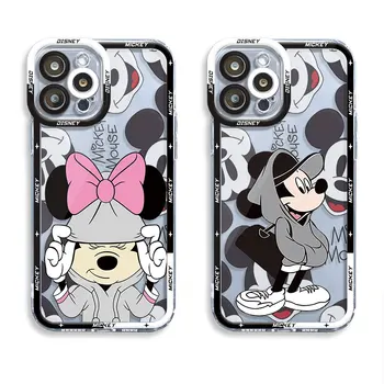 Phone Case for Samsung Galaxy A21s A33 A52 A42 A72 5G A73 A22 A23 A53 A32 A52s A13 A12 Cover Disney Mickey Minnie egér
