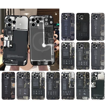 Phone Case iPhone 15 14 Pro Max 13 12 11 Pro Max XS XR X 12mini 14 Plus SE alaplaphoz Áramköri tok Funda