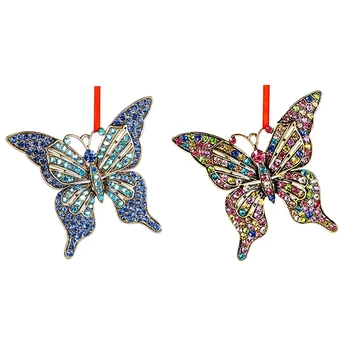 Pillangó dísz Pillangó függő dísz Pillangó dekorációk Pillangó emléktárgyak Fa díszek