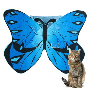 Pillangószárnyak macskáknak Halloween dekorációs szárnyak macskáknak filc szövet anyaga Jelmez kiegészítők Halloween születésnapokra