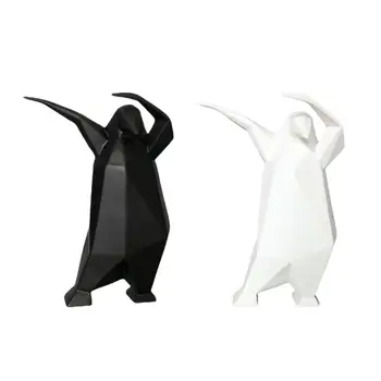Pingvin szobor Gyanta Figura dísz Kézműves dekoráció Rajzfilm állatok Szobor Állat figura dohányzóasztal dekorációhoz
