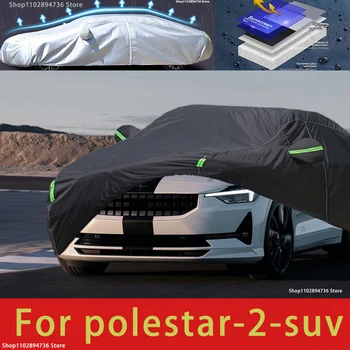 Polerstar2 Fit kültéri védőautós huzatokhoz Hótakaró Napernyő vízálló Porálló Külső fekete autóhuzat