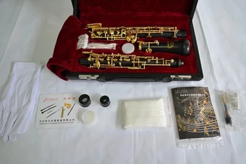 professzionális aranyozott billentyűk ébenfa koncert félautomata oboa C billentyű