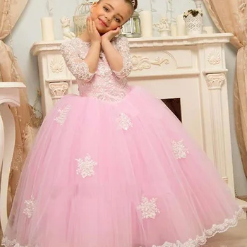 Puffadt kislány ruha Fekete spagetti pánt masni Virág lány ruhák Aranyos lány hercegnő ruha Lány esküvői parti ruha