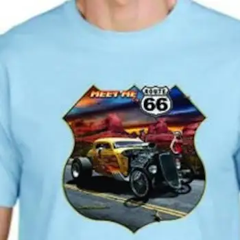  póló TALÁLKOZZUNK a 66-os úton Autók Kamionok Hot Rod Felnőtt