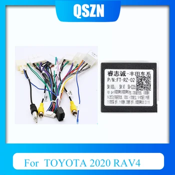 QSZN autórádió kábelköteg adapter TOYOTA 2020 RAV4 autórádió tápkábel multimédiás autóhoz