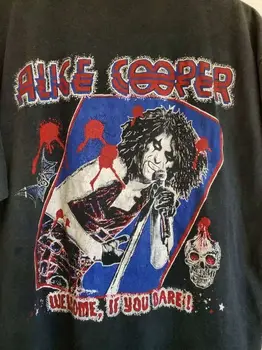 Rare Vintage Alice Cooper Tour ing, Ajándék rajongói pólónak SHirt AN25692