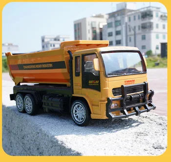 Rc teherautó 2.4G távoli Contro billenőkocsi L modell 6Ch mérnöki játékautók gyerekeknek Elektromos dömper jármű fiúknak Gyermek ajándék