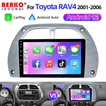 REAKOSOUND 6+128G AI Voice Android autórádió Toyota RAV4 2001 2002 2003 2004 2005 2006 multimédia lejátszó 2Din Carplay sztereó