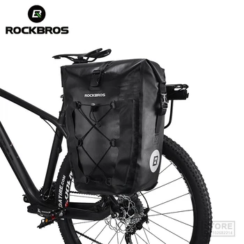 ROCKBROS vízálló kerékpáros táska 27L utazási kerékpáros kosár kerékpár hátsó csomagtartó hátsó hátsó ülés csomagtartó s Pannier MTB kiegészítők