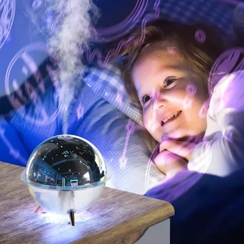 Romantikus vetítőlámpa párásító Aroma légnedvesítő diffúzor gyermekajándékhoz hálószoba Mini légfrissítő USB ultrahangos