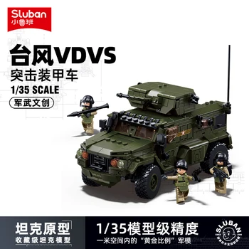 SLUBAN TÁJFUN VDV Páncél jármű Modern katonai modell Gyalogság Harci autó Katona építőelemek készletek Babák Kockák Gyerekjátékok
