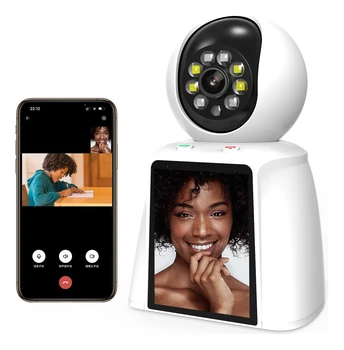 Smart 2.4G 2K WiFi beltéri biztonsági kamera támogatása Távoli kétirányú videó vezeték nélküli kamerák kisállat / kutya / gyermek / idősek számára telefonos alkalmazással