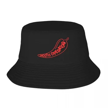 Smooth Operator - piros logó vödör kalapok Panama kalap Gyerekek Bob kalapok Hip Hop halász sapkák Nyári tengerparti horgászat Uniszex sapkák