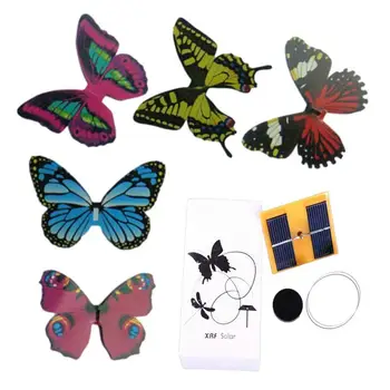 Solar Butterfly Garden Stake automatikus lengés vagy stop pillangókert dekorációs udvari karók az intelligens szenzoros oktatáshoz