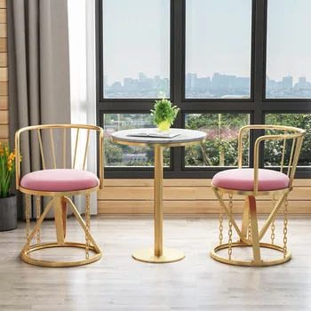 stílus Modern bárszékek Luxus fém konyhai székek Bár design étkező Home Sillas Para Comedor Bútor dekoráció