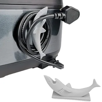 Szilikon cápák kábeltartó Öntapadós kábelrendező Helytakarékos huzalkonzol kábelrendező Kábelrendező akasztó konyhához