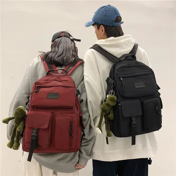 Színes vintage hátizsák férfi nők 15,6 hüvelykes laptop hátizsákok női váll iskolatáska tizenéves lányoknak divat könyvtáskák Új