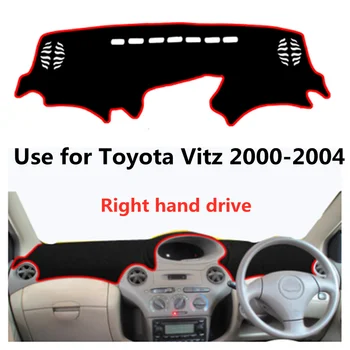 TAIJS gyárilag kiváló minőségű velúr műszerfalfedél Toyota Vitz 2000-2004 Jobbkormányos forró értékesítés