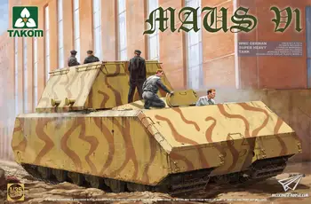 Takom 2049 1/35 méretarányú Maus V1 második világháborús német szuper nehéz tank modell készlet
